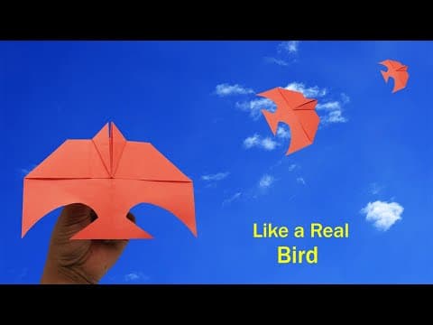 Bird Paper Airplane - How To Make a Paper Plane Like a Real Bird - Eagle Paper Plane