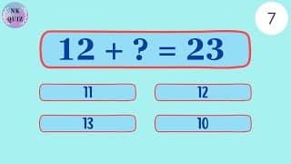 Find the missing number | Find missing number Quiz Grade 3