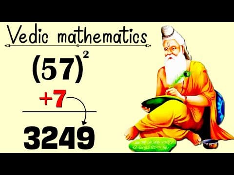 QUICKEST WAY TO FIND SQUARE OF ANY NUMBER _ Vedic Maths Trick