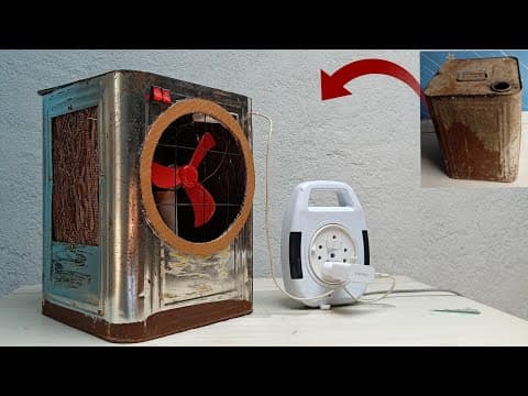 Homemade Air Cooler || How To Make A Mini Cooler At Home || Waste Material Best Ideas