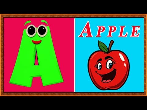 Abc food name - learn abc for preschool - kids learning - a to z food name - food vocabulary