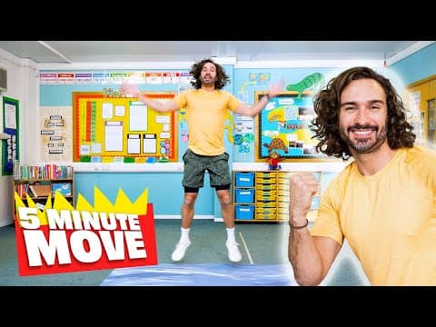 5 Minute Move | Workouts for Kids | The Body Coach TV