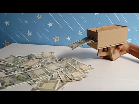 Homemade Money Gun || Cash Cannon From Cardboard