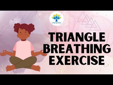 Breathing Exercise to improve lung capacity and immunity | Kids Yoga | Triangle Breath | Yoga Guppy