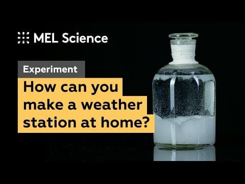 How to make a weather station at home Storm glass experiment