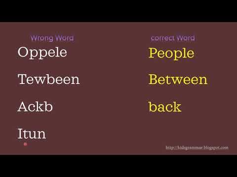 Arrange letters to make correct wordkids word vocabularyjumbled words
