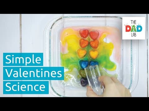 Rainbow Science Experiment to Do at Home for Valentine | Simple Kids Science