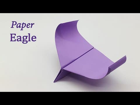 How To Make An Easy Paper Airplanes That Fly Far And Fast Easy Eagle Paper Plane