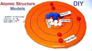 atomic structure models - atom structure - boron 3d atomic models - diy