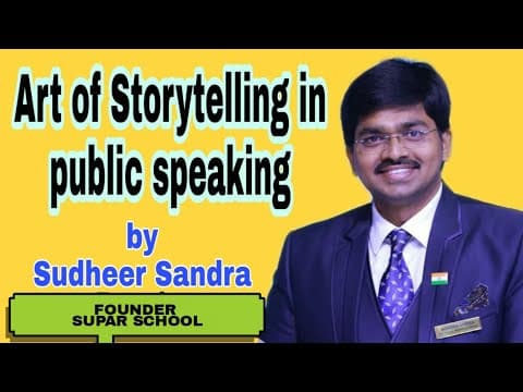 Art of story telling - public speaking