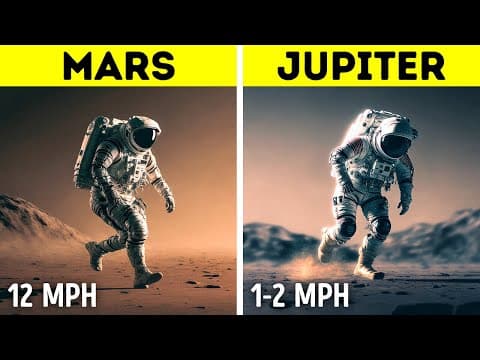 On Mars, you can run in an impressive speed as 12 miles per hour!