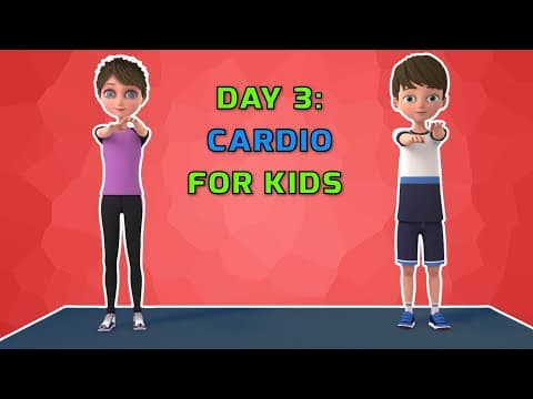 DAY 3 OF 3 WORKOUT PLAN FOR KIDS: BEST CARDIO EXERCISES | Kids Exercise