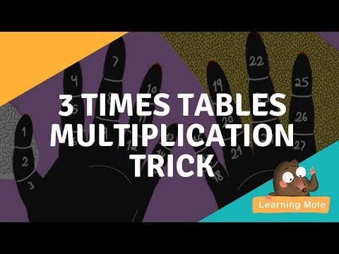 Easy Multiplication Trick to Help Kids Learn 3 Times Table