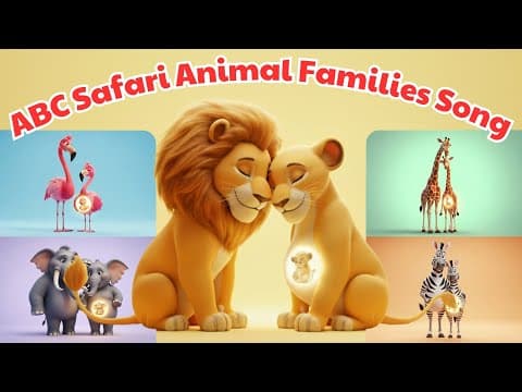 🐘🦁 ABC Safari Animal Families Song 🌍 | Daddy, Mommy & Baby Animals Learn ABC with Love 💚