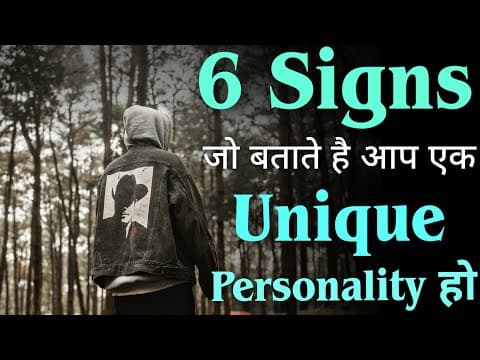 6 signs Unique Personality | motivational thoughts | Inspiring quotes & Speech hindi