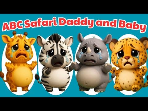 ππ¦ ABC Safari Daddy & Baby Rescue Song π - Learn A-Z, Protect Animals & Stay Safe in Water! π