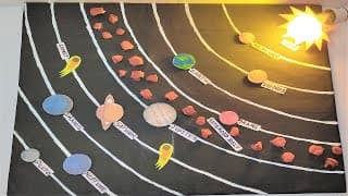 solar system working model | geography project | social science project - diy