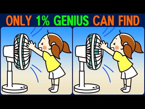 【Find the Difference】 A smart way to keep your brain healthy! Find the difference in 90 seconds!