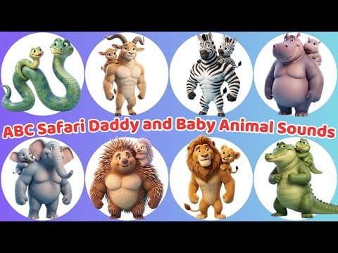 Daddy Animals Sounds Take Babies to the Doctor πΎπ Funny & Cute Animal Health Story for Kids