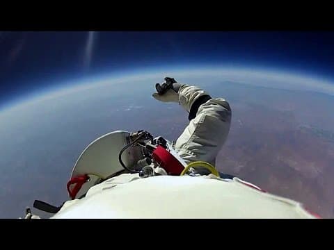 Jumping from space! - red bull space dive