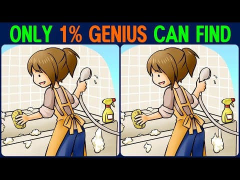 【Find the Difference】 Can you find them all?