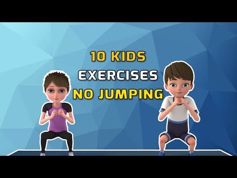 10 BEST EXERCISES FOR KIDS – NO JUMPING WORKOUT| KIDS EXERCISE