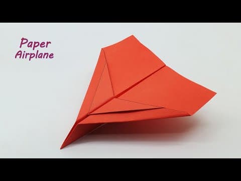 How To Make a Flying Action Paper Airplane Origami Paper Plane