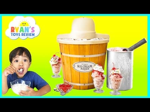 ICE CREAM MAKER Machine! Makes REAL YUMMY ICE CREAM