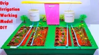 Drip irrigation working model without motor | science project