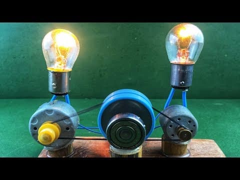 Self Running Motor Using Free Energy Generator