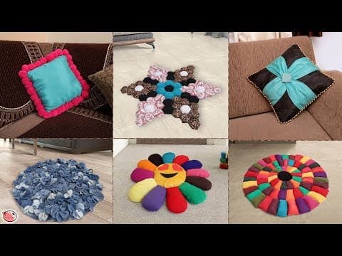 9 DIY Doormat & Cushion Ideas !!! Home Useful.... Best Out of Waste