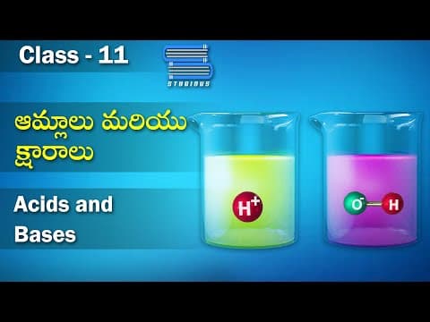 ఆమ్లాలు మరియు క్షారాలు – Acids and Bases | Chemical Equilibrium | Chemistry