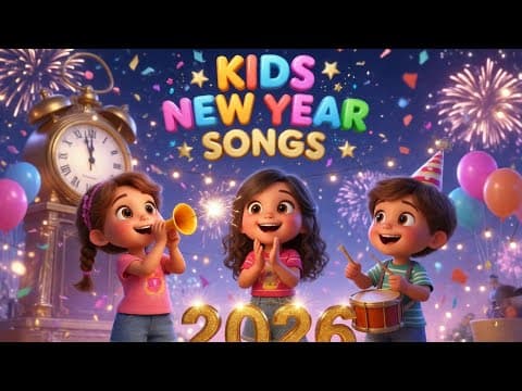 🎉 Happy New Year Kids Song | Fun New Year Rhyme for Children