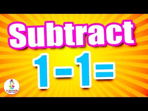 Subtraction by 1-Subtraction for Kids (with Learning Time Fun Math)