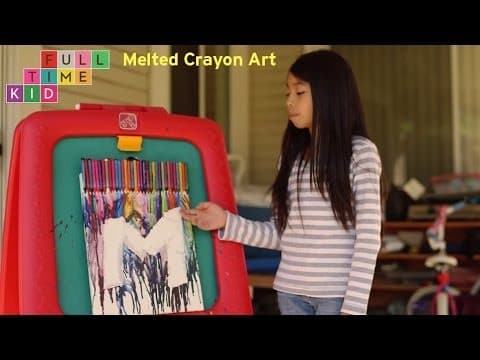 DIY Melted Crayon Art | Full-Time Kid