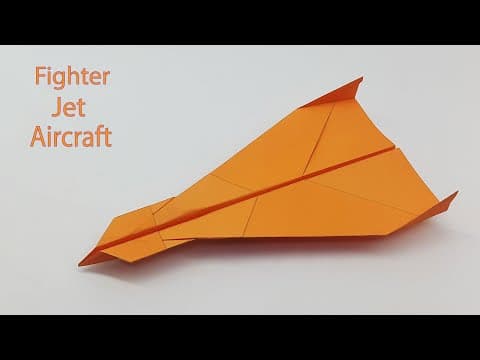 How To Make an Origami Fighter Jet Aircraft ️ Paper Airplane Tutorial
