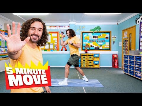 5 Minute Move Kids fun Workout | The Body Coach TV