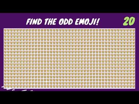 FIND THE ODD EMOJI #25 INSANE EDITION