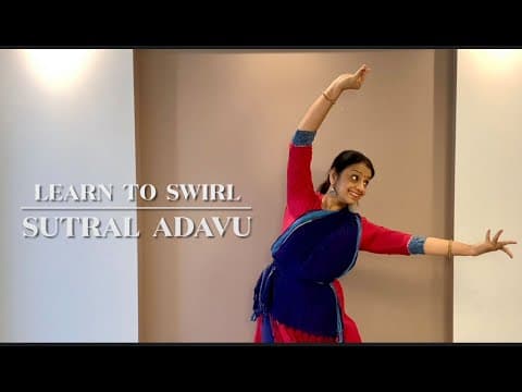 Bharatanatyam - lesson 18 - learn adavus or steps - sutral adavu
