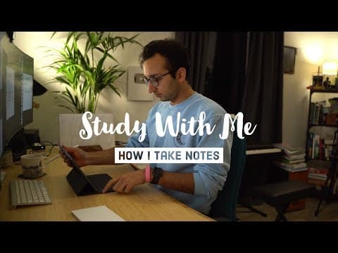 Study with me - how i take notes