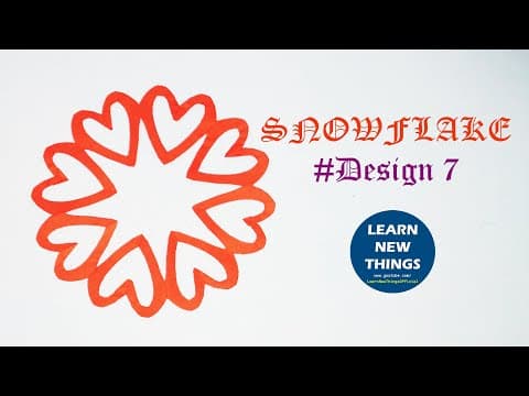 Snowflake Idea for Valentine's Day | Paper craft & Decoration ideas | Paper Snowflake #7