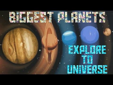4 Biggest Planets - Solar System & Pluto