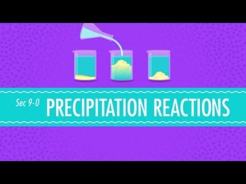 Precipitation Reactions: Crash Course Chemistry #9 - YouTube