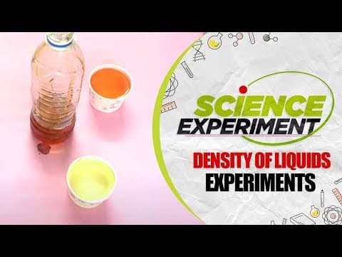 Science Experiment - 53 | Density of liquids Experiment | Chemistry Experiment