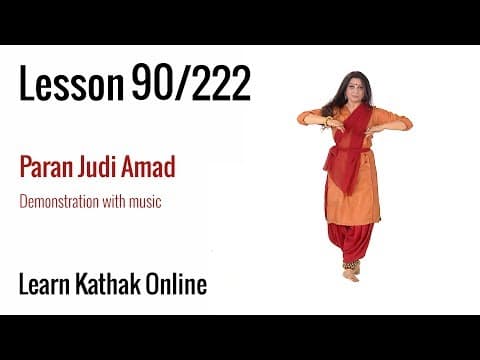 Paran Judi Amad Demonstration with Music | Learn Kathak Online | Lesson 90