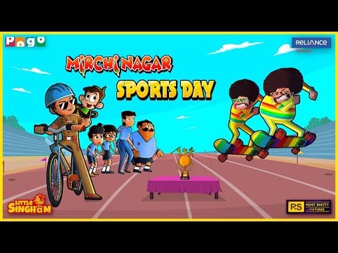 Mirchi Nagar Sports Day 🏆💥 | Little Singham vs Lakkad-Bagga | Pogo TV | Kids Cartoon