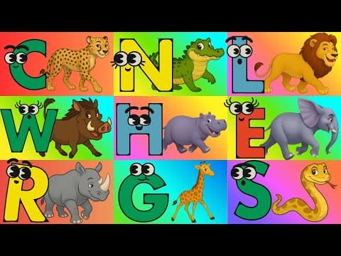 π΅ ABC Safari Animals Song π¦ππ¦ | Funny A to Z Alphabet Learning for Kids in Safari Grassland πβ¨