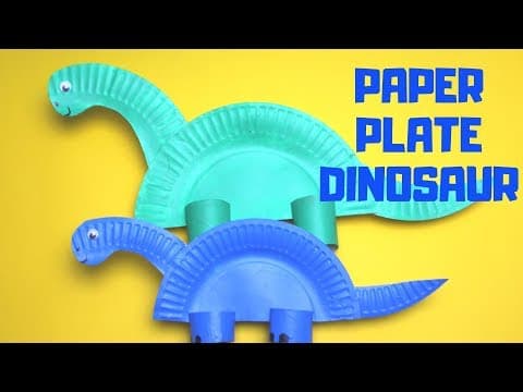 How to Make a Paper Plate Dinosaur | Paper Plate Craft