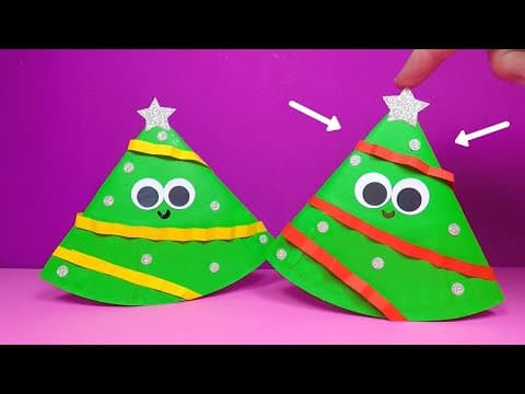 Paper Plate Christmas Craft | Christmas Tree Craft