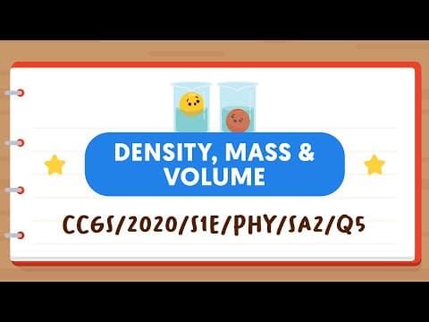 SCIENCE MADE SIMPLE EP9 | Density, Mass & Volume | How Does Volume Affect Mass & Density?